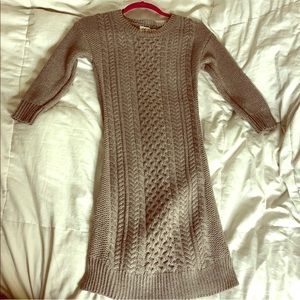 Brown sweater dress!